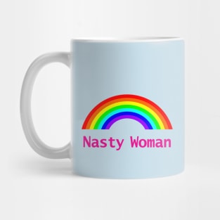 Small Nasty Woman Feminist Rainbow Mug